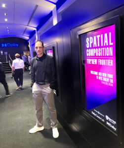 Spatial Music Composition presentation at Dolby Labs. Julius Dobos spatial composition talk in New York City